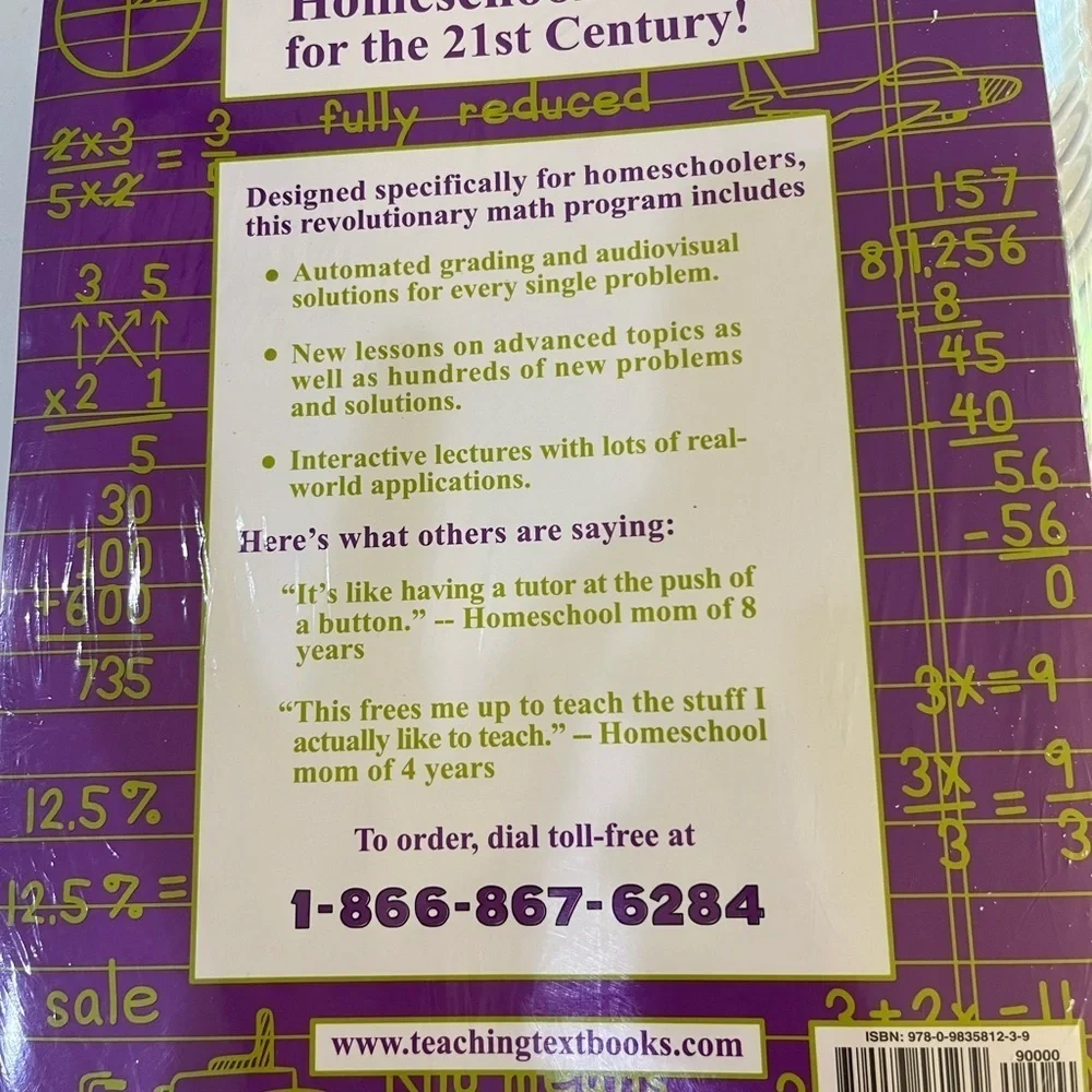 Teaching Textbooks Pre Algebra 2.0 NEW